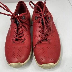 ECCO Danish Design Red Fashion Mens Casual Shoe‎ Size 40